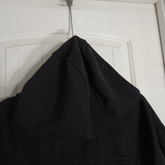 Free People Nocturne Parka Jacket Womens XS Black 100% Cotton Pockets Hooded - Picture 14 of 14